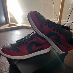 Jordan 1 low Gym Red/ Black White